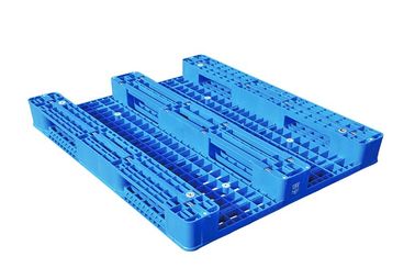 1200*1000*150mm Industrial Plastic Pallet Heavy Duty 3 Runners Open Deck Rackable Tray