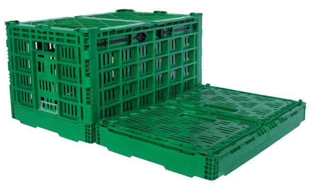 Agriculture Vegetables Fruit Plastic Storage Crate Vented Foldble Turnover Box